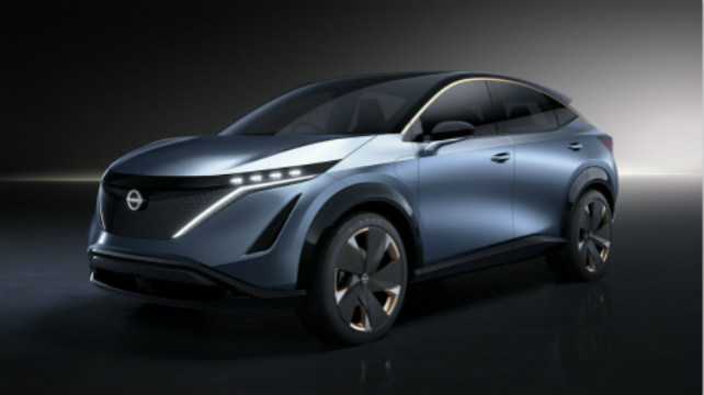日產(chǎn)Ariya純電動跨界概念車“盾式”前臉